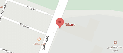 موقعیت دفتر نیکارو در مشهد